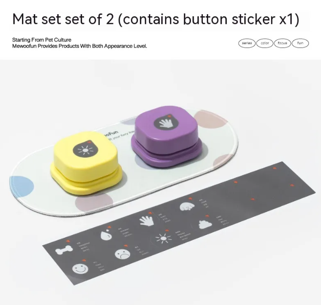 Talk With Me Pet Buttons – Recordable Communication Set
