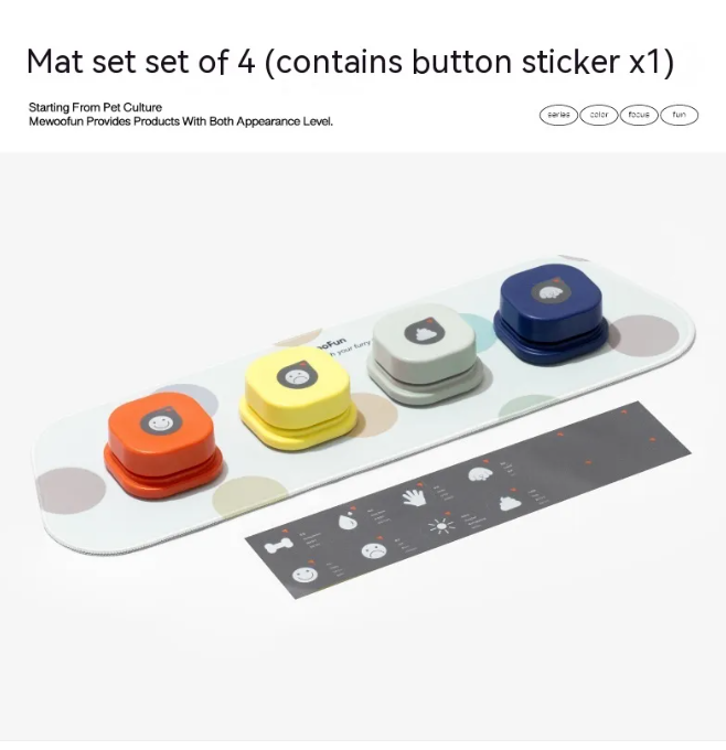 Talk With Me Pet Buttons – Recordable Communication Set